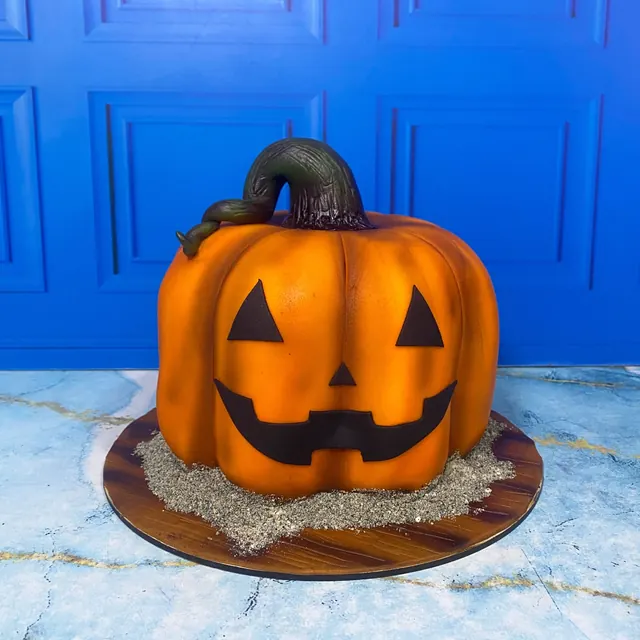 Pastel de calabaza de Halloween